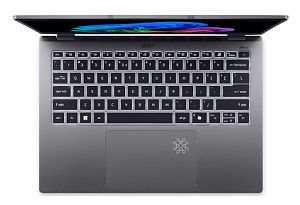 Laptop Acer Swift Go 14 SFG14-I71, 14 inch 1920 x 1200, Intel Core ultra 9 386H (16 C / 16 T, 2.1 GHz - 4.9 GHz, 18 MB cache, N/A), 16 GB LPDDR5X, 512 GB SSD, Intel Intel Graphics, Windows 11 Home, Tastatura US, Albastru