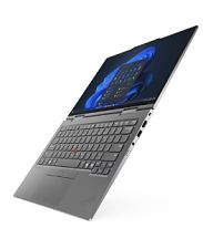 Laptop Lenovo ThinkPad X1 2-in-1 Gen 10 Aura Edition 21NU002BHV, 14 inch 2880 x 1800 Touchscreen, Intel Core ultra 7 258V (8 C / 8 T, 2.2 GHz - 4.8 GHz, 12 MB cache, 28 W), 32 GB LPDDR5x, 1 TB SSD, Intel 140V, Windows 11 Pro, Tastatura US, Gri