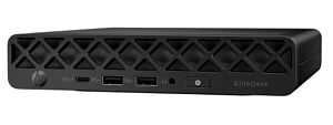 Desktop PC HP EliteDesk 8 Mini G1i Mini PC, Intel Core Ultra 5 - 235T (14 C / 14 T, 2.2 GHz - Nespecificat, Nespecificat cache, 35 W), 16 GB DDR5, 512 GB SSD, Fara unitate optica integrata, Intel Intel Graphics Partajata, 90 W - Adaptor extern, Windows 11 Pro