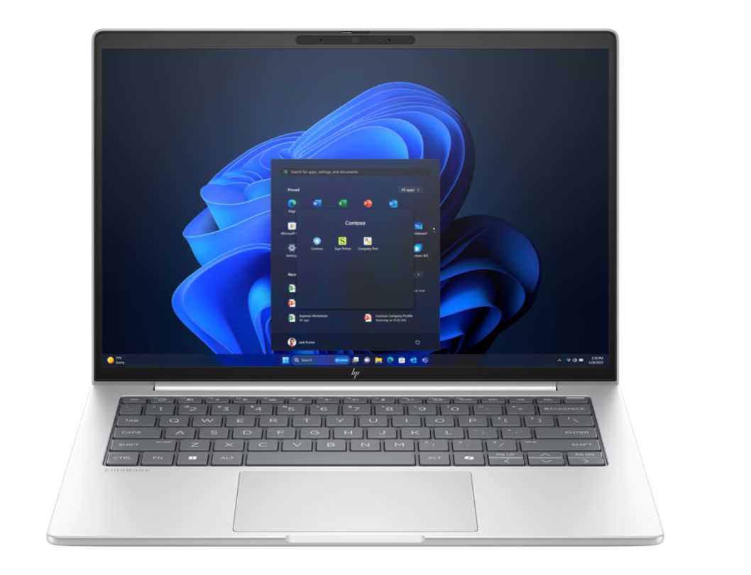 Laptop HP EliteBook 8 G1i D2FP3AT, 16 inch 1920 x 1200, Intel Core ultra 7 256V (8 C / 8 T, 2.2 GHz - 4.8 GHz, 12 MB cache, 12 W), 16 GB LPDDR5X, 512 GB SSD, Intel Arc Graphics, Windows 11 Pro, Tastatura US, Glacier Silver