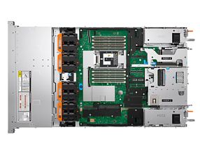 Server DELL PowerEdge R470, Rack 1U, Intel Xeon 6507P (8 C / 16 T, 3.50 GHz - Fara, 22.5 MB cache, 125 W), 32 GB DDR5 ECC, 2 x 480 GB SSD, Fara, 8 x SFF, DELL PERC H965i, Fara, 2 x 1100 W