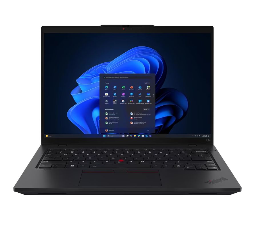 Laptop Lenovo ThinPad L14 Gen 6, 14 inch 1920 x 1200, AMD Ryzen 5 Pro - 215 (6 C / 12 T, 3.2 GHz - 4.7 GHz, L2 Cache: 6 MBL3 Cache: 16 MB cache, 15 W), 32 GB DDR5, 1TB SSD, AMD Radeon 740M, Windows 11 Pro, Tastatura Germana, Negru