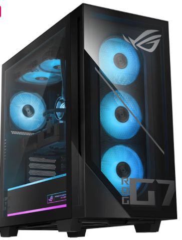 Desktop PC Asus ROG G700tz Midi Tower, AMD Ryzen 7 9800X3D (8 C / 16 T, 4.7 GHz - 5.2 GHz, 96 MB cache, 120 W), 32 GB DDR5, 1 TB SSD, Fara unitate optica, NVIDIA GeForce RTX 5080 16 GB, 850 W - 80+ Gold, Fara sistem de operare