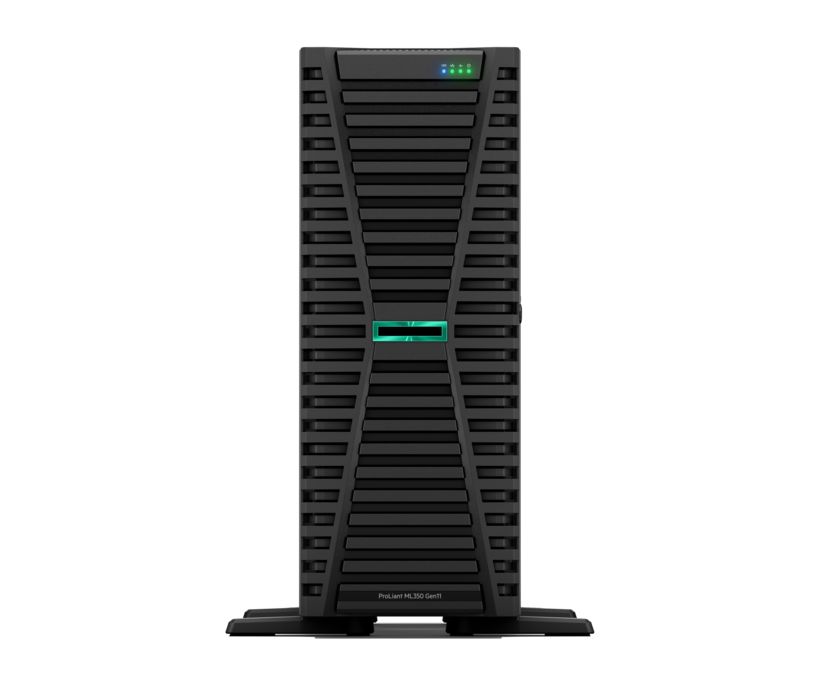 Server HPE ProLiant ML350 Gen11, Tower 4U, Intel Xeon Silver 4509Y (8 C / 16 T, 2.60 GHz - 4.10 GHz, 22.5 MB cache, 125 W), 32 GB DDR5 ECC, 8 x SFF, HPE MR408i-o Gen11, 1000 W