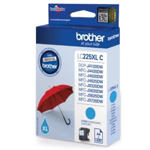 Cartus cerneala Brother LC225XLC ,Albastru ,1200 pagini ,Original (LC225XLC)