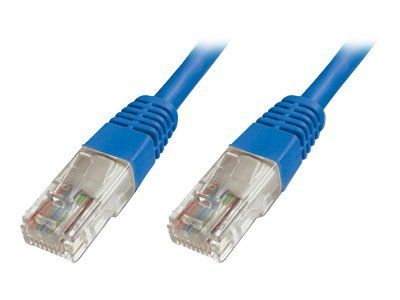 DIGITUS CAT 5e U-UTP patch cable PVC AWG 26/7 length 0.5 m color blue