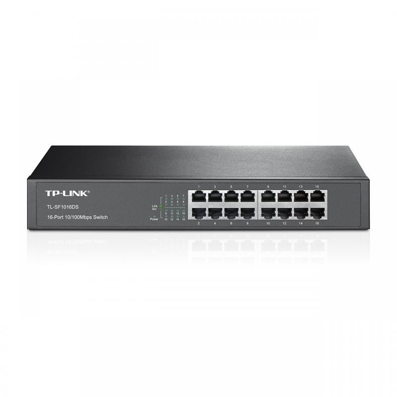 Switch TP-Link TL-SF1016DS, 16 porturi 10 / 100 Mbps