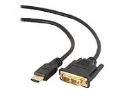 GEMBIRD CC-HDMI-DVI-0.5M Gembird HDMI to DVI male-male cable with gold-plated connectors 0.5m