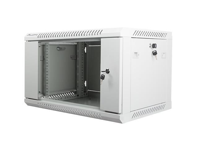 Lanberg wall-mounted 19  cabinet 4U 600x450 gray wf01-6406-10s