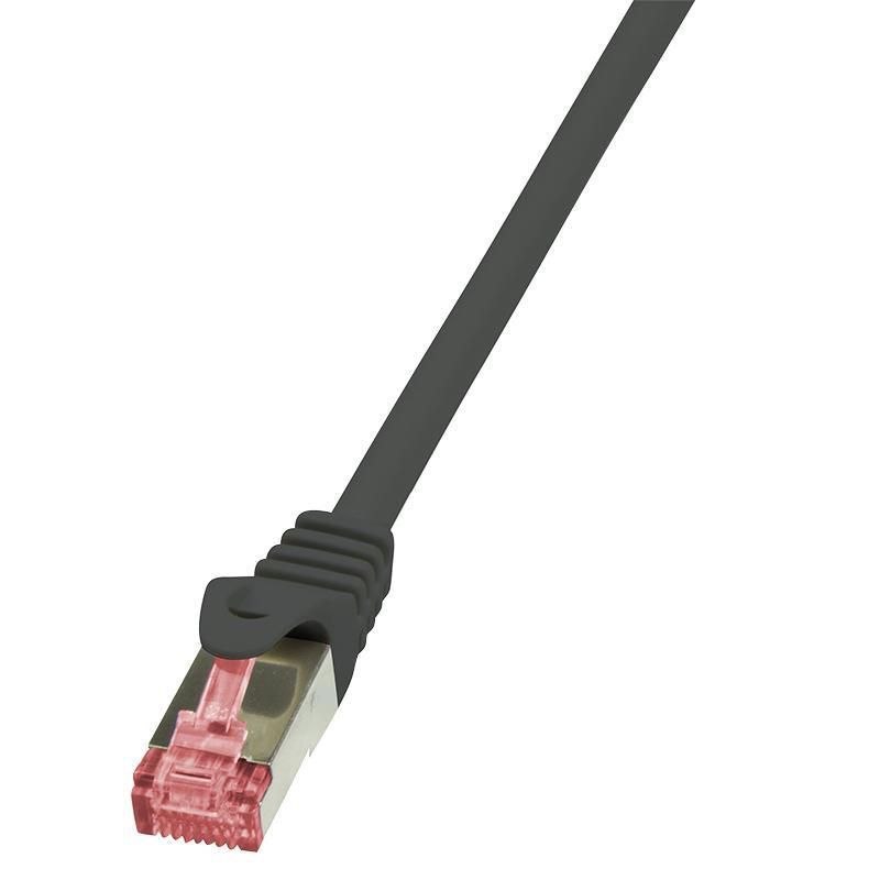PATCH CORD S/FTP LOGILINK Cat6, LSZH, cupru, 3 m, negru, AWG27, dublu ecranat  CQ2063S  (include TV 0.06 lei)