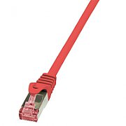 PATCH CORD S/FTP LOGILINK Cat6, LSZH, cupru, 10 m, rosu, AWG27, dublu ecranat  CQ2094S  (include TV 0.75 lei)