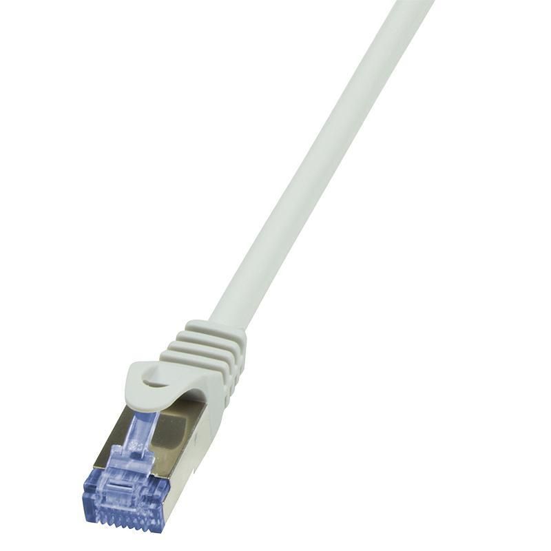 PATCH CORD S/FTP LOGILINK Cat6a, LSZH, cupru, 7.5 m, gri, AWG26, dublu ecranat  CQ3082S  (include TV 0.75 lei)