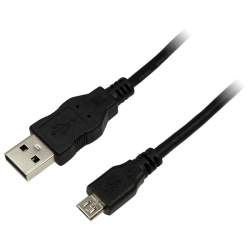 CABLU alimentare si date LOGILINK, pt. smartphone, USB 2.0 (T) la Micro-USB 2.0 (T), 3m, negru,  CU0059  (include TV 0.15 lei)