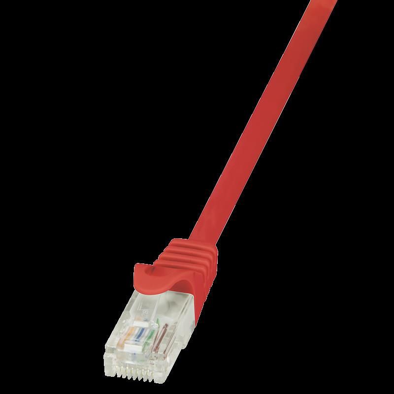 Cablu retea Logilink  RJ45 Cat 5e, 25 cm, rosu, AWG26