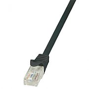 PATCH CORD UTP LOGILINK Cat6, cupru-aluminiu, 0.5 m, negru, AWG24,  CP2023U  (include TV 0.06 lei)