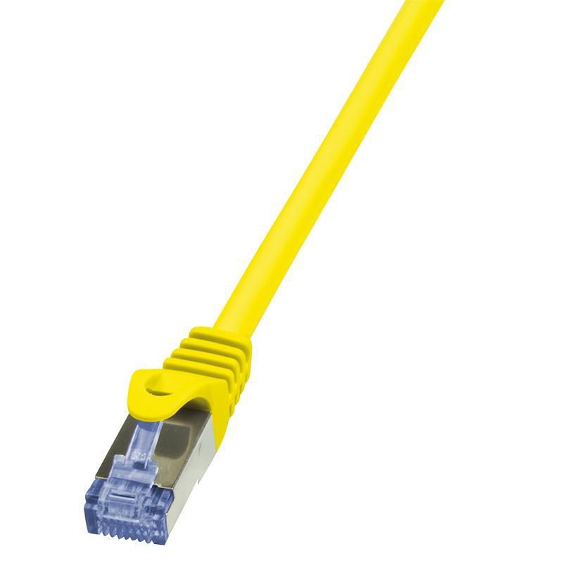 PATCH CORD S/FTP LOGILINK Cat6a, LSZH, cupru, 1.5 m, galben, AWG26, dublu ecranat  CQ3047S  (include TV 0.06 lei)