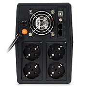 UPS nJoy PWUP-LI150H1-AZ01B, 1500 VA, 900 W, cu management, line-interactive, 4x Schuko, 7.5 minute (50% sarcina), Negru