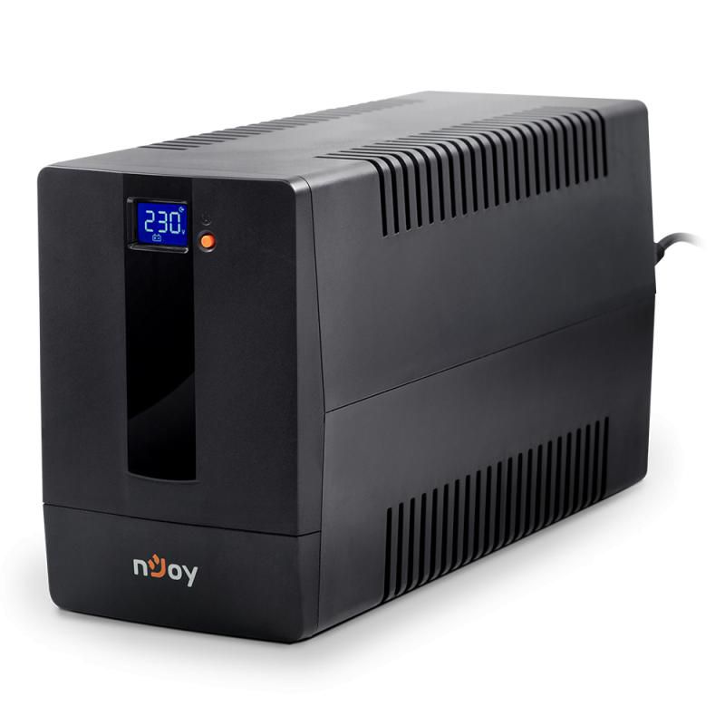 UPS nJoy PWUP-LI100H1-AZ01B, 1000 VA, 600 W, cu management, line-interactive, 4x Schuko, 5.5 minute (50% sarcina), Negru