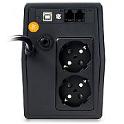 UPS nJoy PWUP-LI060H1-AZ01B, 600 VA, 360 W, cu management, line-interactive, 2x Schuko, 7 minute (50% sarcina), Negru