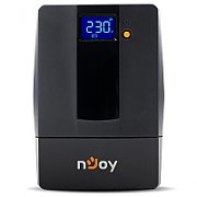 UPS nJoy PWUP-LI060H1-AZ01B, 600 VA, 360 W, cu management, line-interactive, 2x Schuko, 7 minute (50% sarcina), Negru