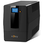 UPS nJoy PWUP-LI060H1-AZ01B, 600 VA, 360 W, cu management, line-interactive, 2x Schuko, 7 minute (50% sarcina), Negru