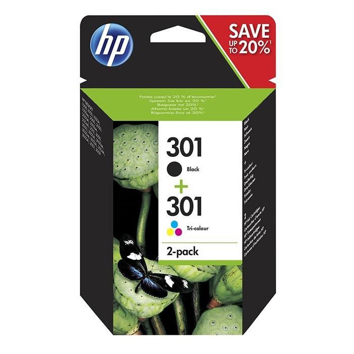 Cartus cerneala HP N9J72AE ,Black/tri-color ,1 x 190 pagini, 3 x 165 pagini ,Original (301)