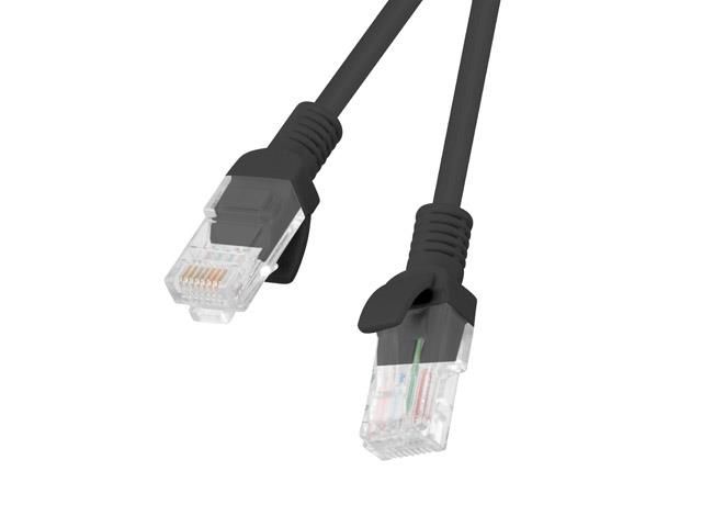 Patch cord Lanberg  RJ45, 1 m, negru