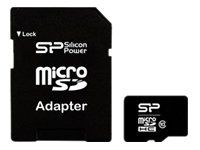 SILICONPOW SP008GBSTH010V10SP Silicon Power memory card Micro SDHC 8GB Class 10 +Adapter