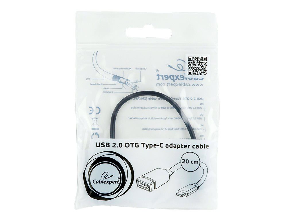 GEMBIRD A-OTG-CMAF2-01 USB 2.0 OTG Type-C adapter cable CM/AF