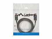 Cablu DisplayPort 1.2, 4K, T/T 1.8m, CA-DPDP-10CC-0018-BK, Lanberg