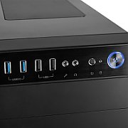 Carcasa MODECOM Oberon Pro Glass, Middle Tower, ATX, Negru
