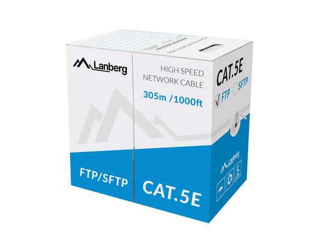 Lanberg LCF5-11CC-0305-S networking cable 305 m Cat5e F/UTP (FTP) Grey