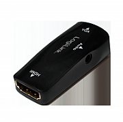 ADAPTOR video LOGILINK, HDMI (M) la VGA (M), rezolutie maxima Full HD (1920 x 1080) la 30 Hz, black,  CV0108  (include TV 0.06 lei)