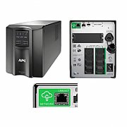 UPS APC SMT1500IC, 1500 VA, 1000 W, line-interactive, 8x C13, 1x C14, 1x USB, LCD, Tower,