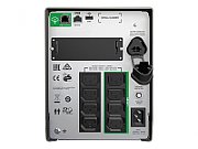 UPS APC SMT1000IC, 1000 VA, 700 W, cu management, line-interactive, 8x C13, 1x C14, 1x USB, Baterie cu plăci de plumb şi acid, LCD, Tower, Negru