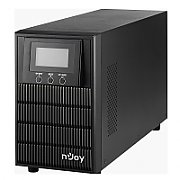 UPS nJoy PWUP-OL100AP-AZ01B, 1000 VA, 800 W, cu management, on-line, 3x Schuko, 9 minute (50% sarcina), Negru