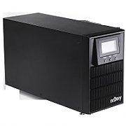 UPS nJoy PWUP-OL100AP-AZ01B, 1000 VA, 800 W, cu management, on-line, 3x Schuko, 9 minute (50% sarcina), Negru