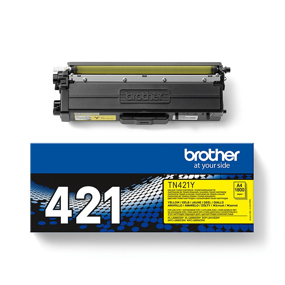 Cartus toner Brother TN421Y ,Galben ,1800 pagini ,Original (TN421Y)