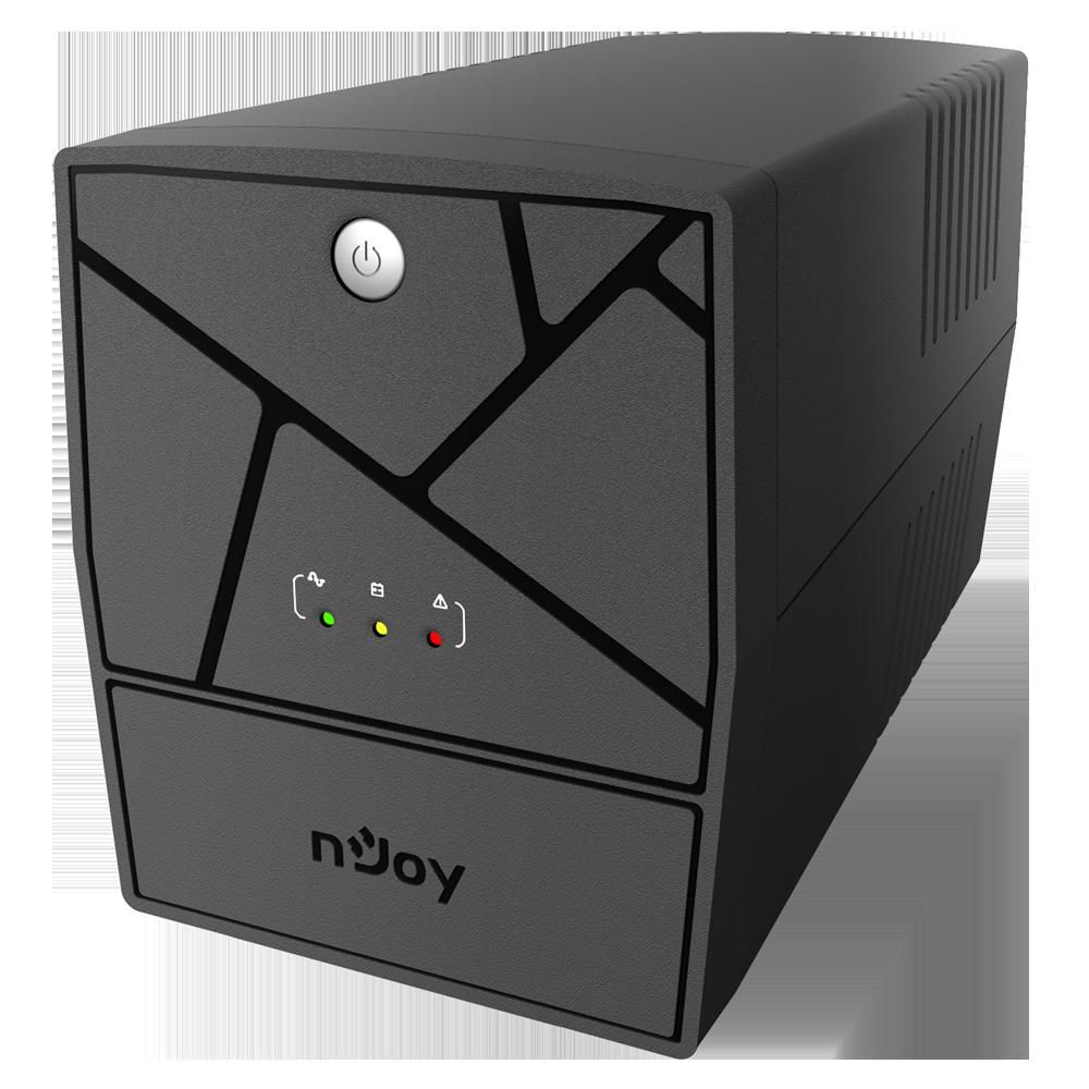 UPS nJoy UPLI-LI150KU-CG01B, 1500 VA, 900 W, cu management, line-interactive, 4x Schuko, 8 minute (50% sarcina), Tower, Negru