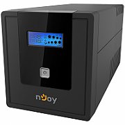UPS nJoy UPCMTLS610HCAAZ01B, 1000 VA, 600 W, cu management, line-interactive, 4x Schuko, 5 minute (50% sarcina), Negru