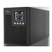 UPS nJoy UPOL-OL100EP-CG01B, 1000 VA, 800 W, cu management, on-line, 3x Schuko, 6 minute (50% sarcina), Negru