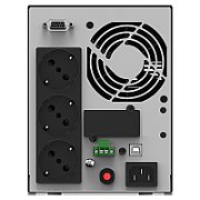 UPS nJoy UPOL-OL100EP-CG01B, 1000 VA, 800 W, cu management, on-line, 3x Schuko, 6 minute (50% sarcina), Negru
