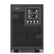 UPS nJoy UPOL-OL200EP-CG01B, 2000 VA, 1600 W, cu management, on-line, 4x Schuko, 7 minute (50% sarcina), Negru