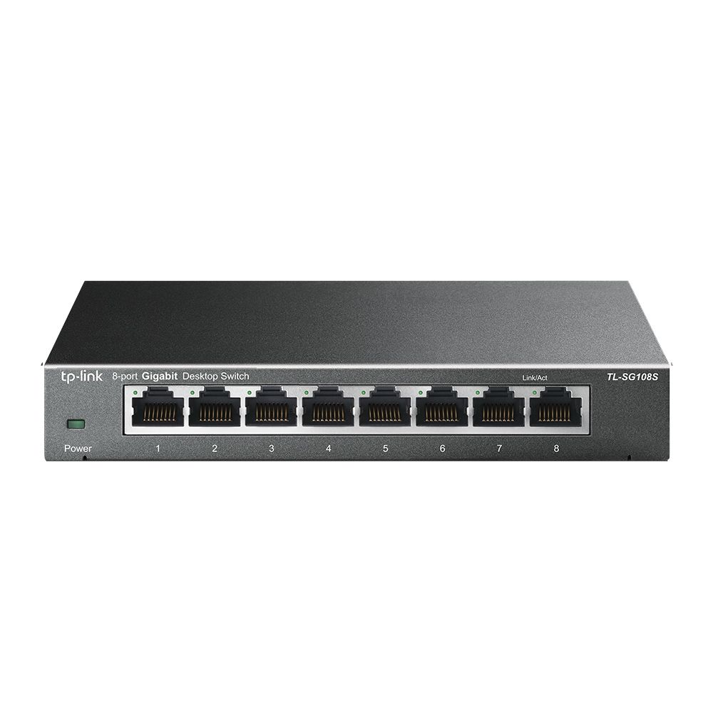 Switch TP-Link TL-SG108S, 8 porturi 10/100/1000 Mbps
