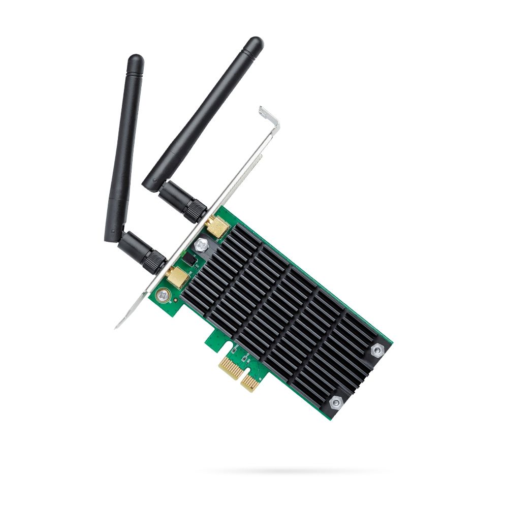 PLACA RETEA TP-LINK AC1200, intern wireless 2.4 GHz | 5 GHz, PCI-E, port, 1200 Mbps, antena externa x 2,  Archer T4E