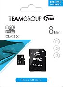 Team memory card - microSDHC - 8 GB - black
