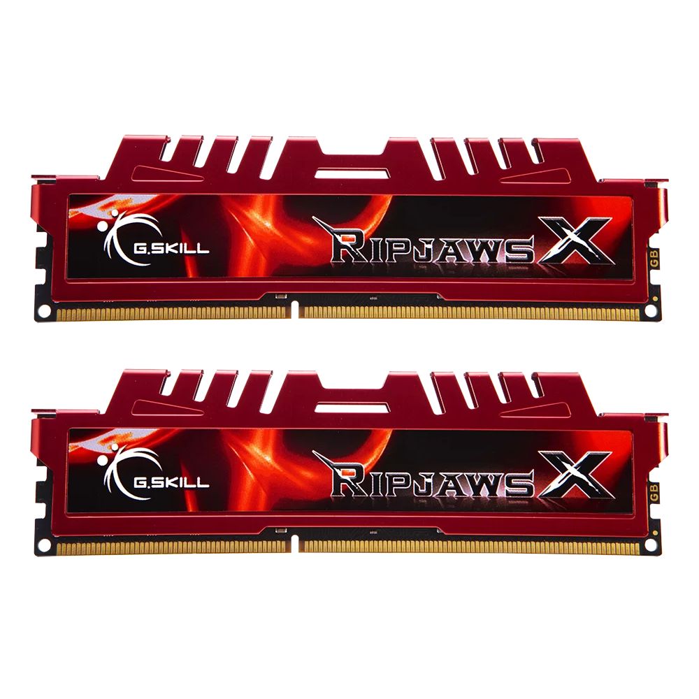 Memorie G.Skill RipjawsX 16 GB DDR3 1600 MHz CL10, kit 2 x 8 GB, XMP, Rosu-negru