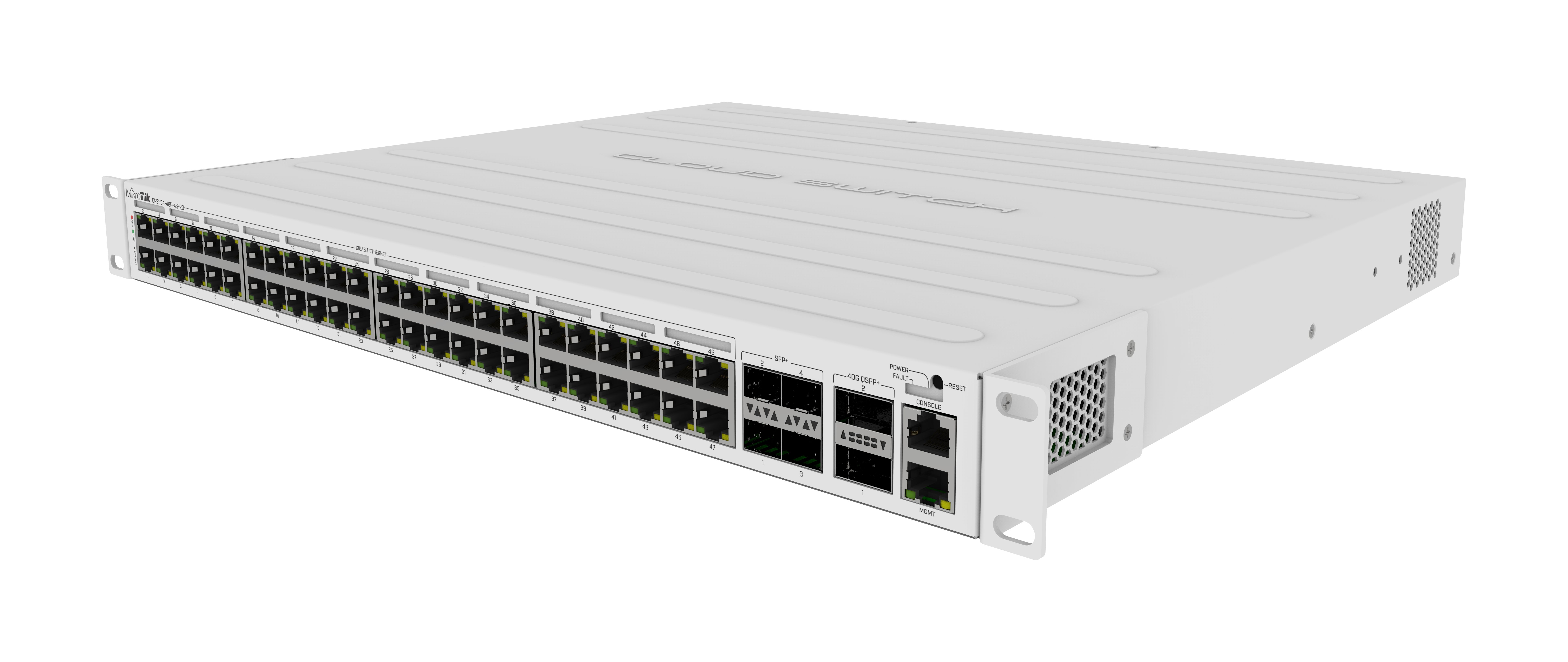 Switch Mikrotik CRS354-48P-4S+2Q+RM, 48 porturi 10/100/1000 Mbps, 10 Gigabit Ethernet, 40 Gigabit Ethernet