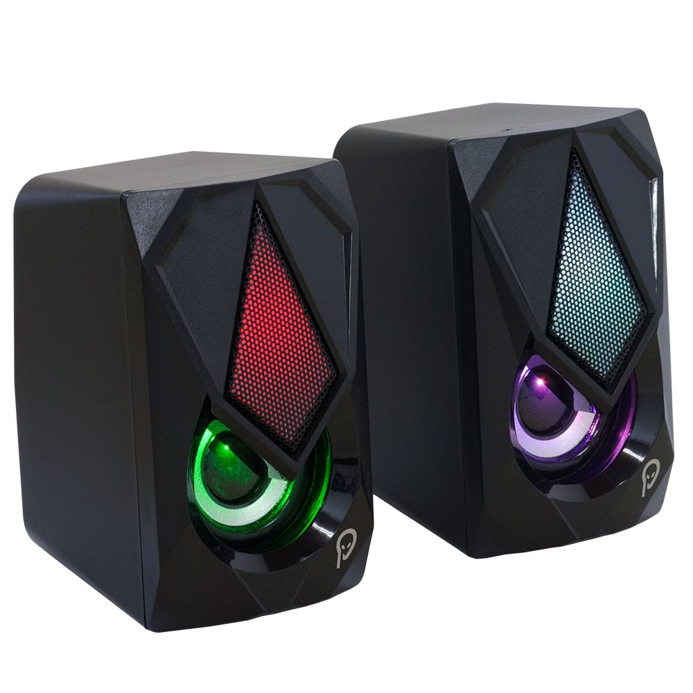BOXE SPACER Gaming 2.0, RMS:  6W (2 x 3W), control volum, 4 x LED, USB power, black,  SPB-STORM   (include TV 1.5 lei)