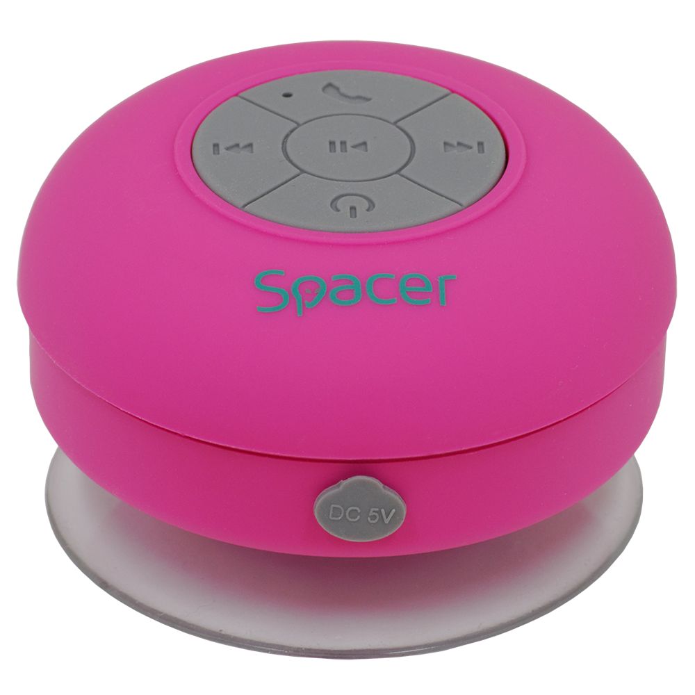 BOXA SPACER portabila bluetooth, DUCKY-RED, RMS:  3W, control volum, acumulator 300mAh, microfon incorporat, timp de funct. pana la 4 ore, distanta max. 10m, incarcare USB, roz,  SPB-DUCKY-RED  43501770 (include TV 0.15 lei)